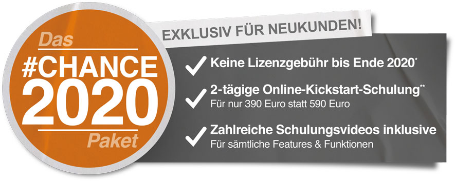 Das #CHANCE-2020-Paket. Exklusiv für Neukunden