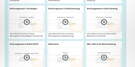 Zahlreiche Schulungsvideos inklusive.